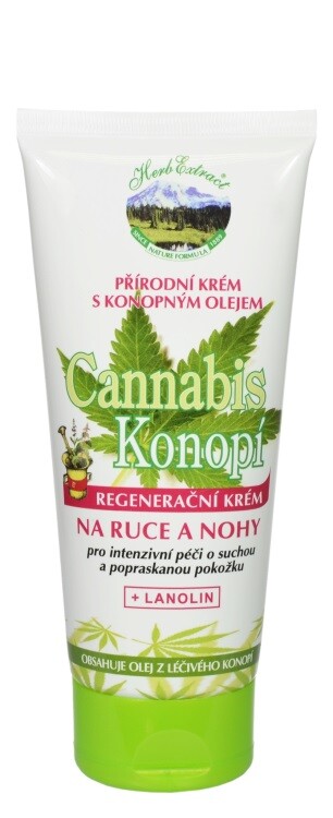 Vivaco Krém na ruce a nohy CannaCare HERB EXTRACT 200 ml