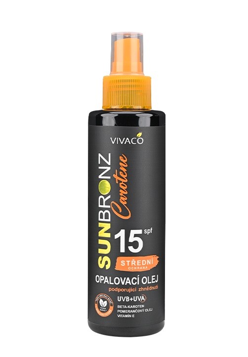 Vivaco Opalovací olej Carotene SPF 15 SUNBRONZ 150 ml