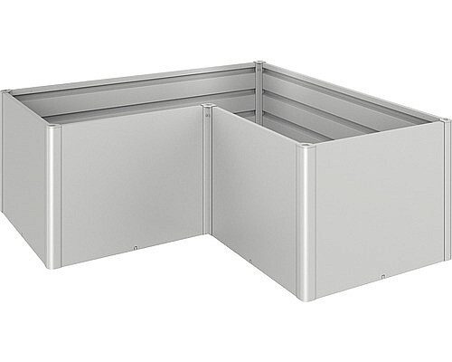 Biohort Zvýšený truhlík na zeleninu BIOHORT L 201,6 x 201,6 x 77 cm (stříbrná metalíza)