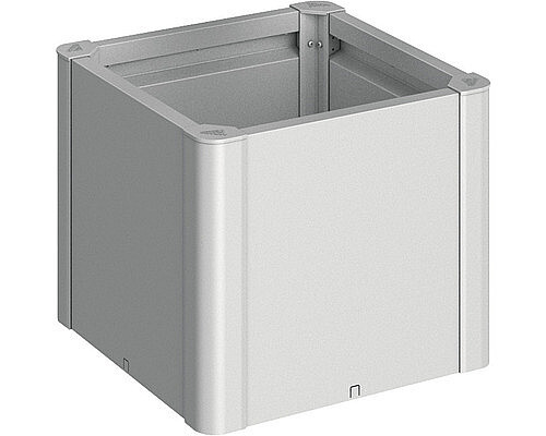 Biohort Truhlík BIOHORT Belvedere 54,7 x 54,7 x 45 cm (stříbrná metalíza)