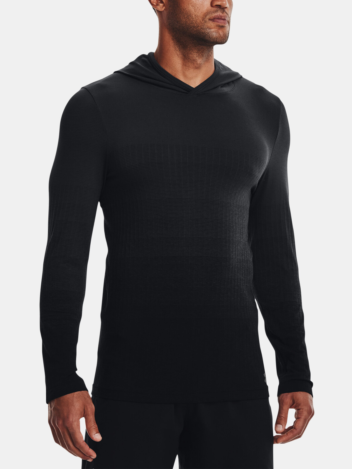 Under Armour Mikina UA Seamless LUX Hoodie-BLK - Pánské