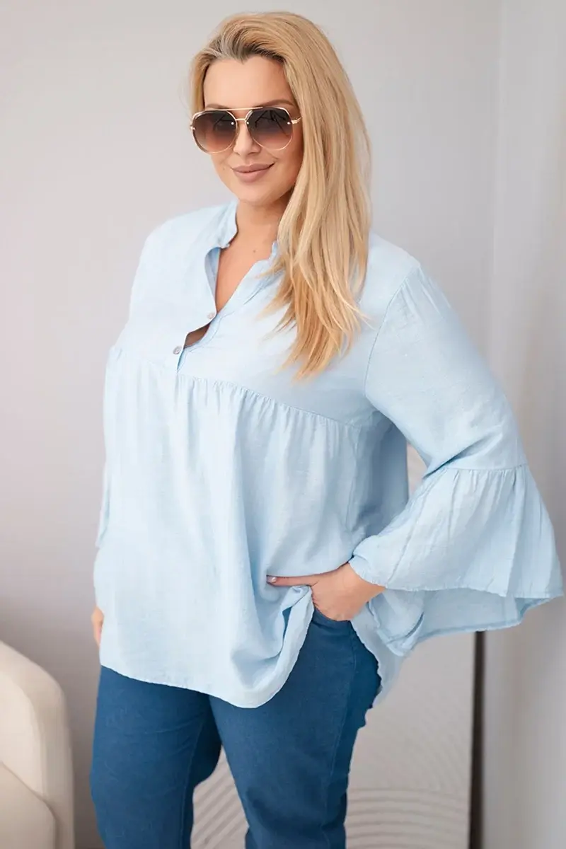 Dámská halenka s volánovými rukávy