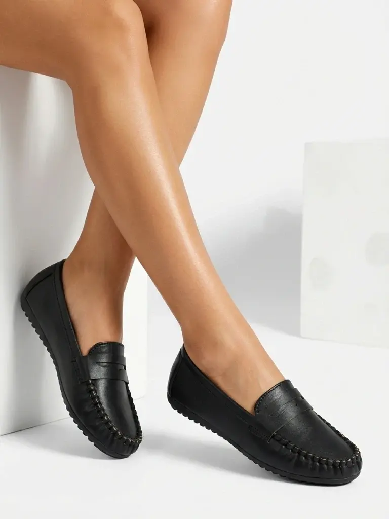 Dámské mokasíny na ploché podrážce