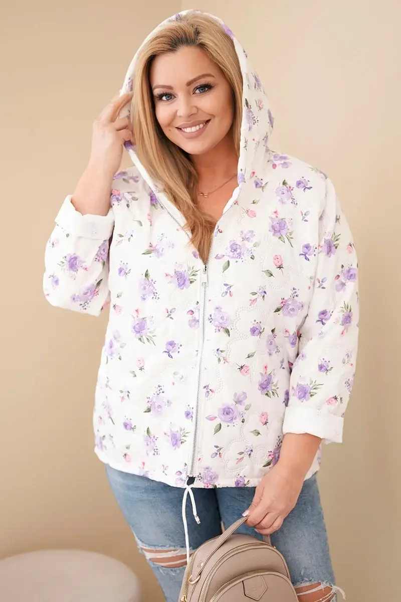 Jarní bunda s květinovým vzorem