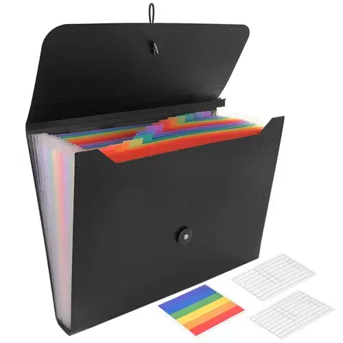 Složka na dokumenty – organizér A4, 13 přihrádek