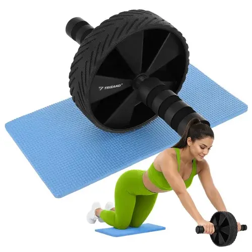 Kolečko na cvičení břišních svalů + podložka pod kolena