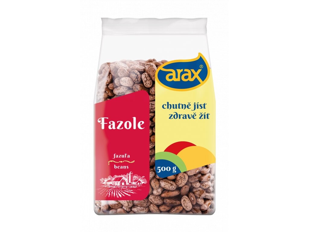 ARAX Fazole barevná pinto 500 g ROZTRŽENÉ BALENÍ