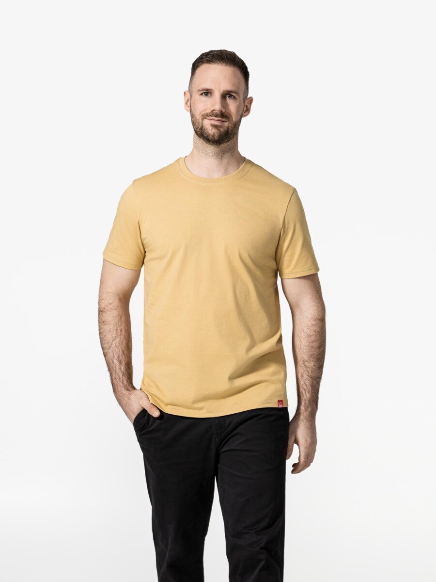 Pánské tričko cityzen agen světle žlutá s