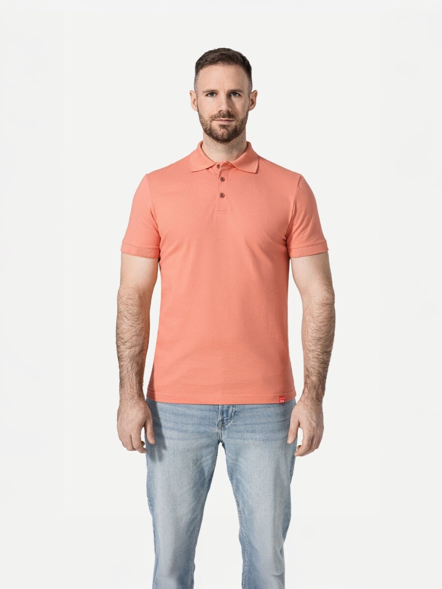 Pánská polokošile cityzen dax lososová s