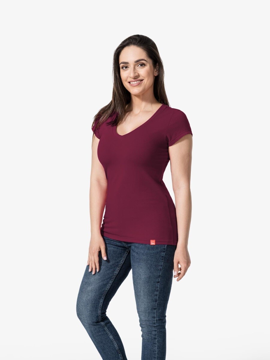 Dámské tričko cityzen florencia bordó 36