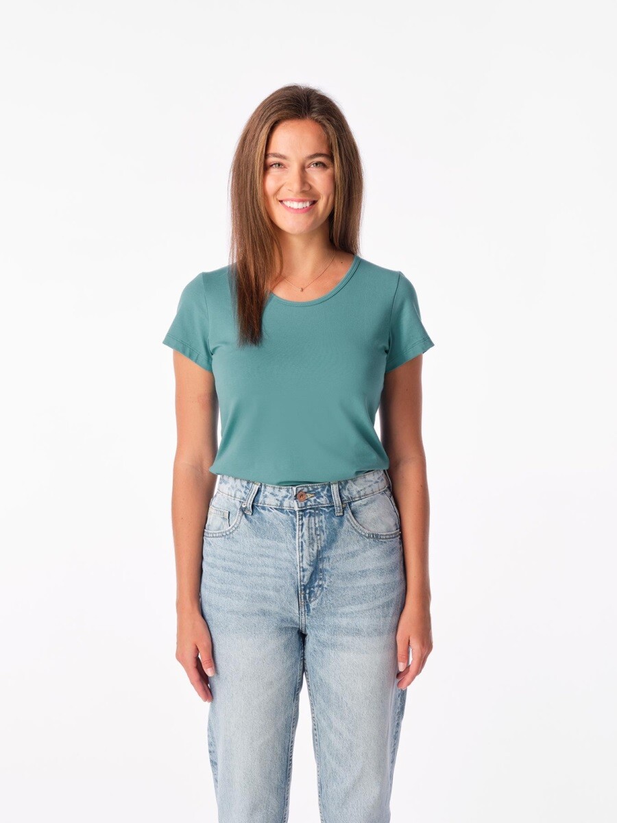 Dámské tričko cityzen breda minerálně modrá 36