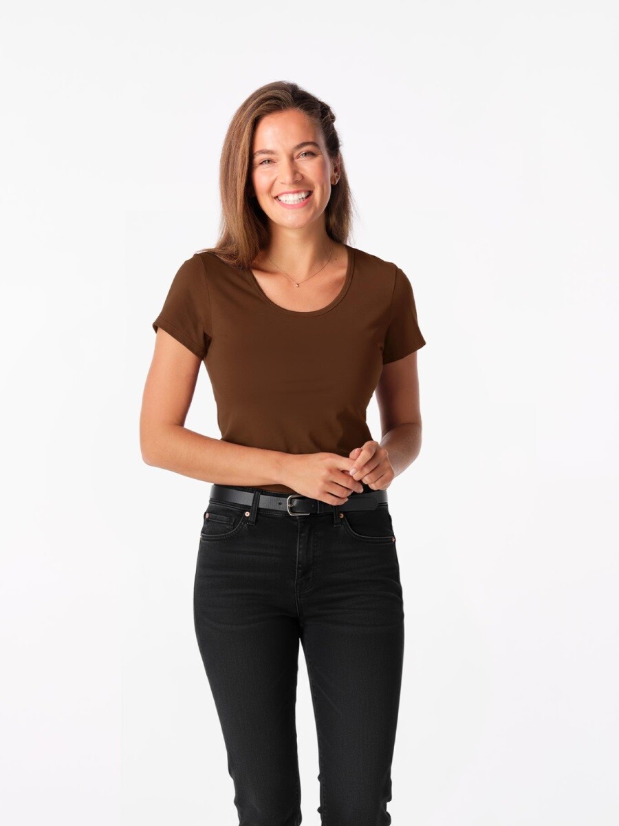 Dámské tričko cityzen breda kávově hnědá 36
