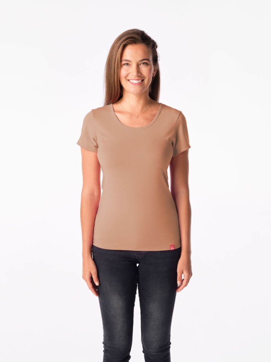 Dámské tričko cityzen breda béžová 36
