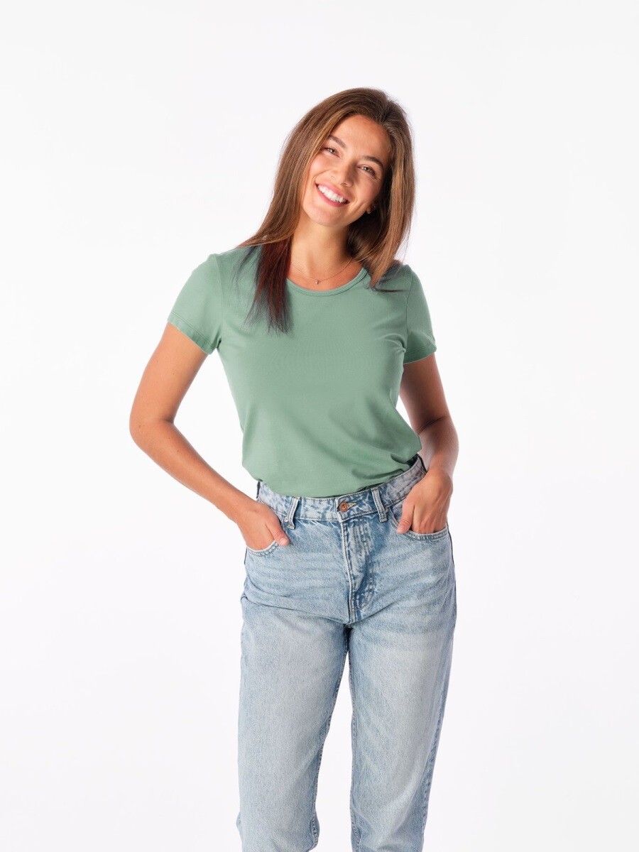 Dámské tričko cityzen breda pastelově zelená 36