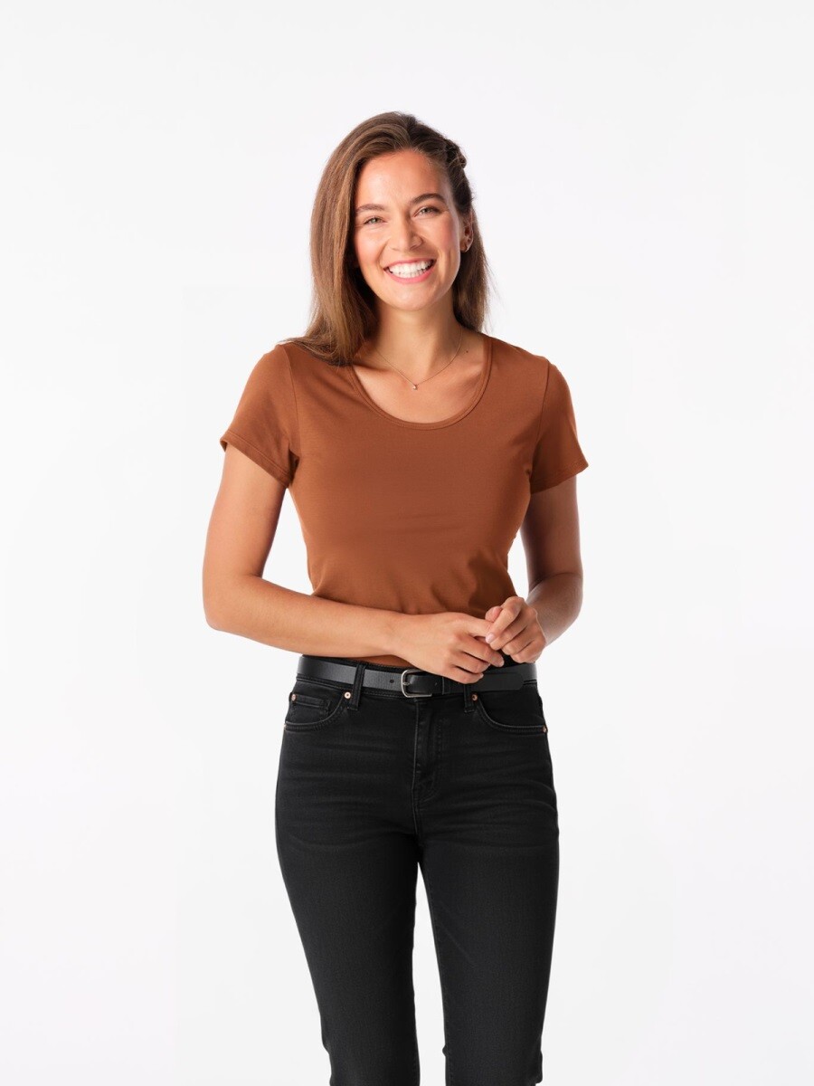 Dámské tričko cityzen breda skořicová 36