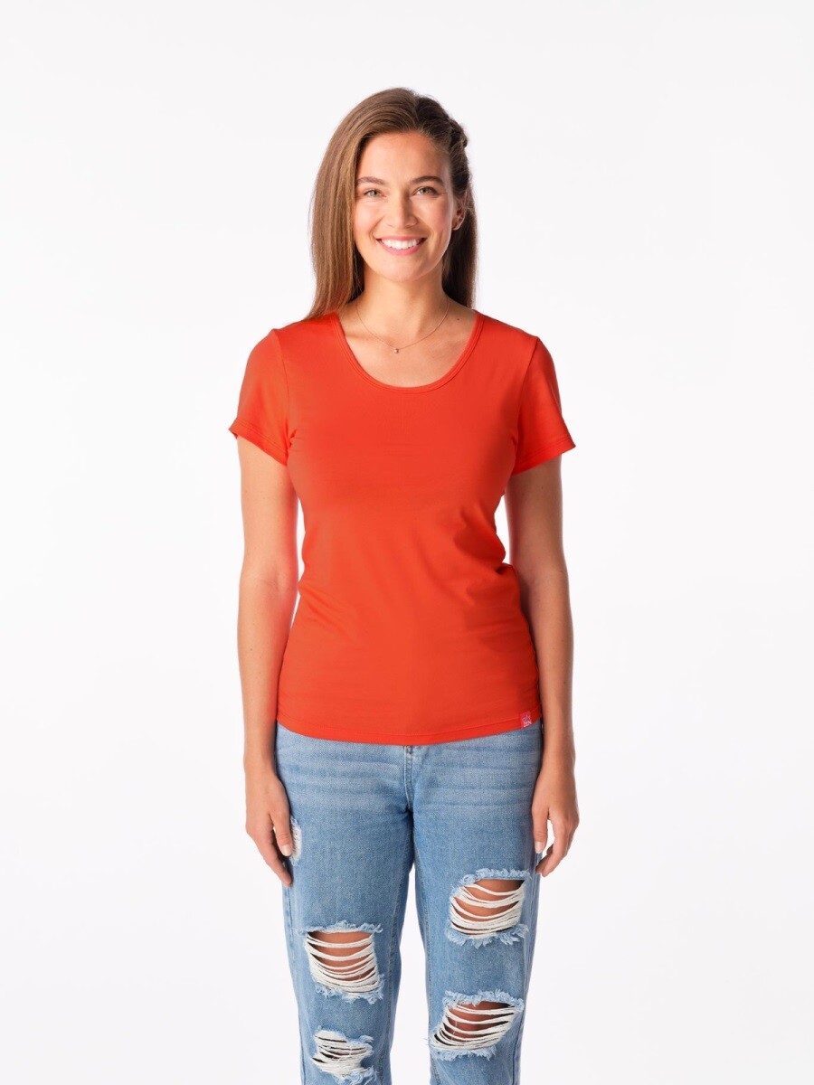 Dámské tričko cityzen breda ohnivě oranžová 36
