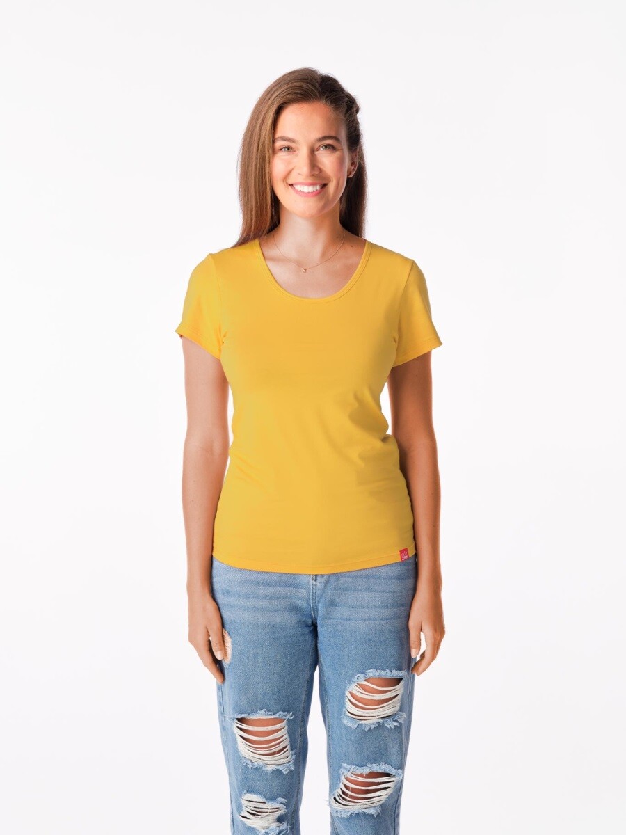 Dámské tričko cityzen breda žlutá 36