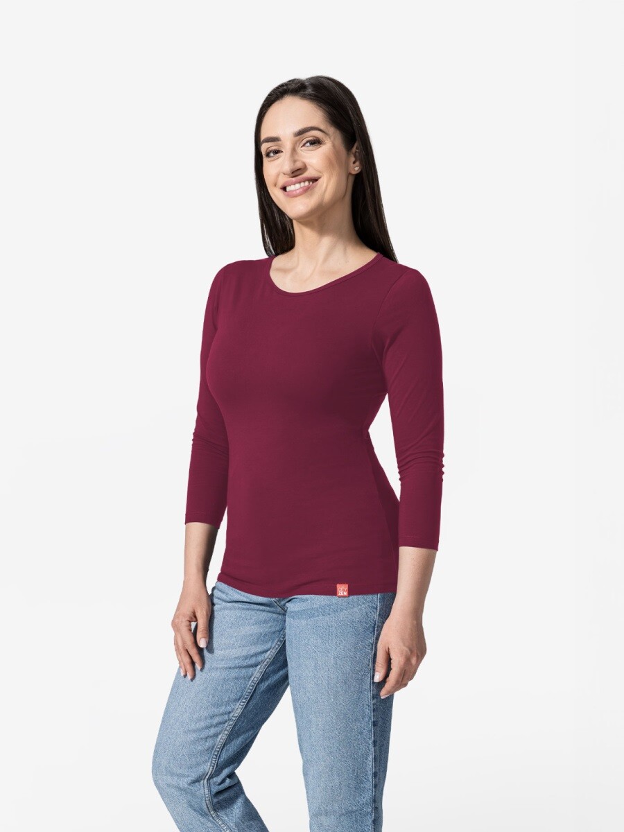 Dámské tričko cityzen diez bordó 34