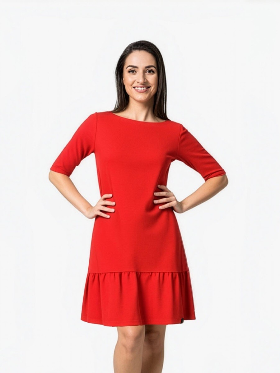 Dámské šaty bez kapes cityzen ada červená 36