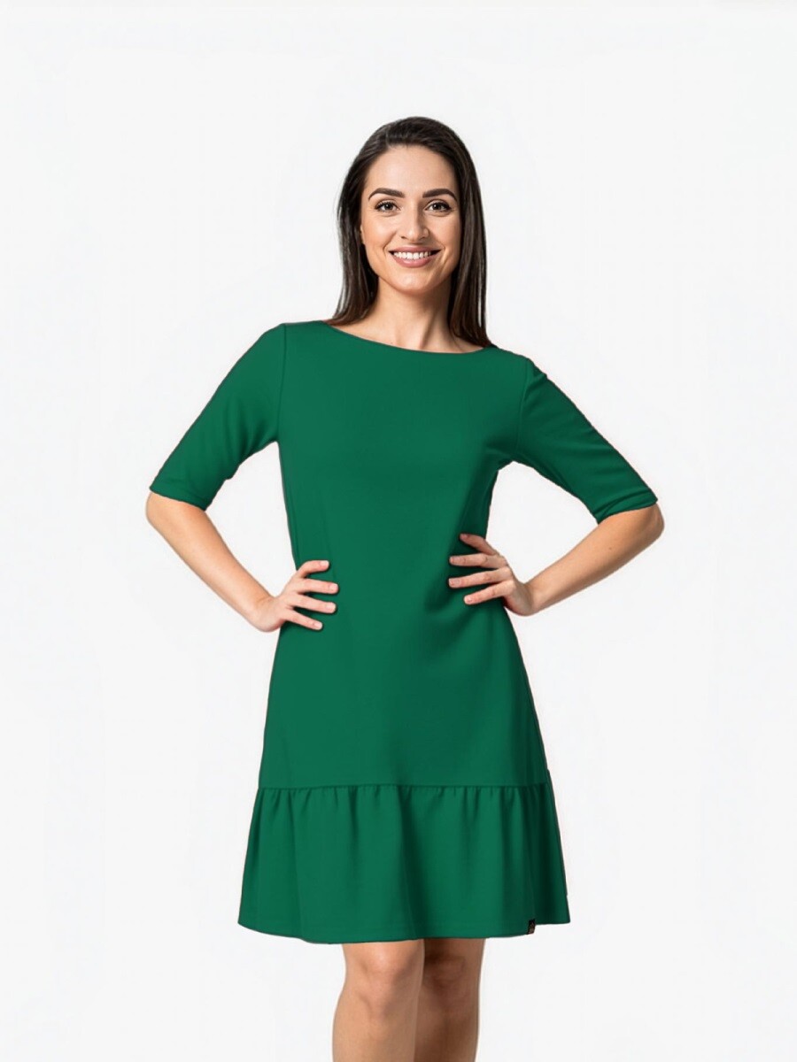 Dámské šaty bez kapes cityzen ada lahvově zelená 36