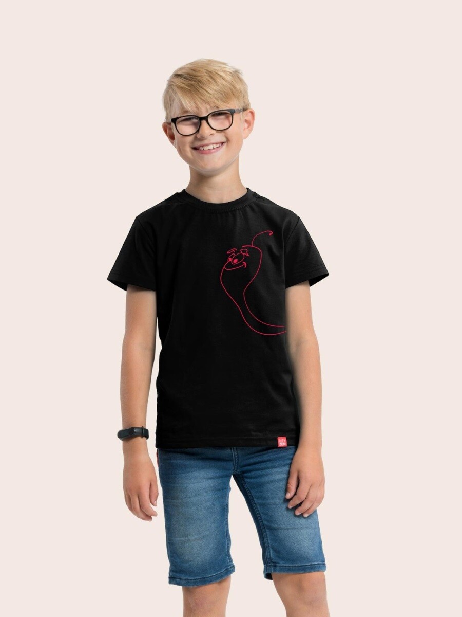 Dětské tričko cityzen xichty matyáš s potiskem pupo černá 128-134