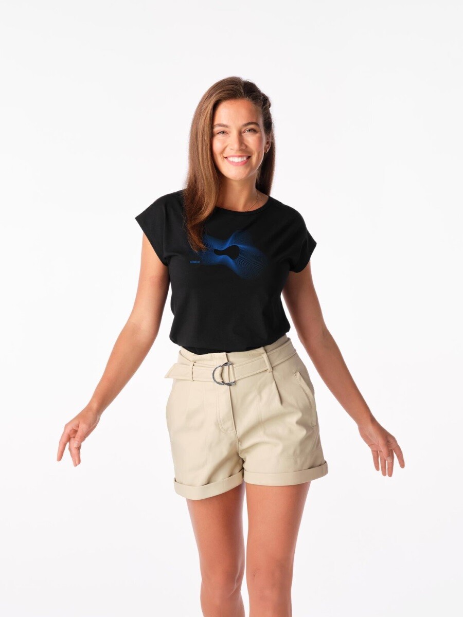 Dámské tričko cityzen chinaski alta s potiskem 1.symfonická černá 36