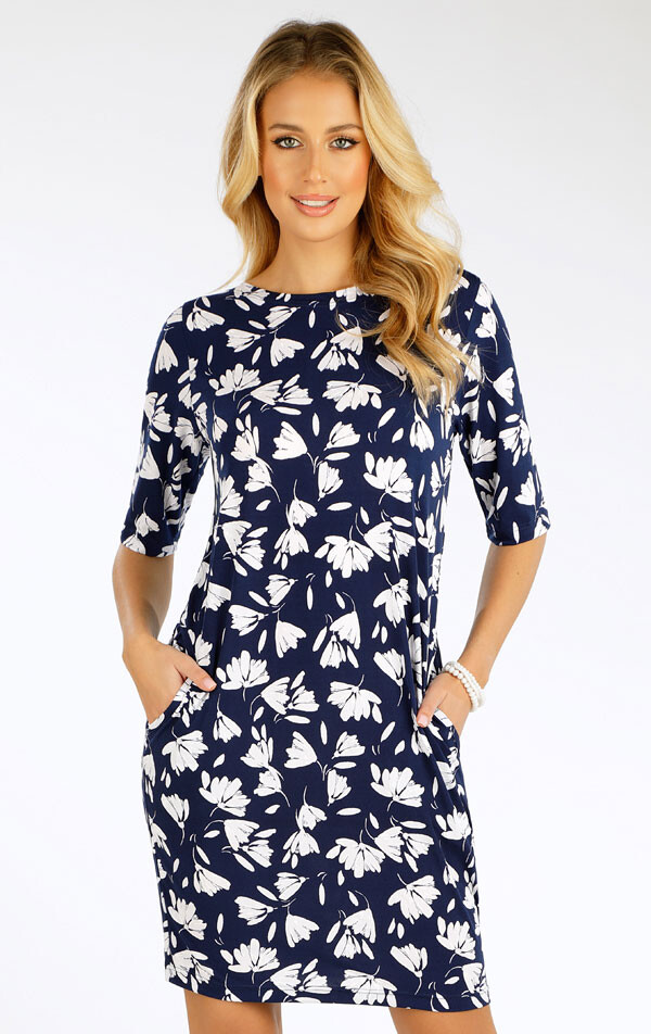 Šaty dámské s krátkým rukávem 5g044 litex s