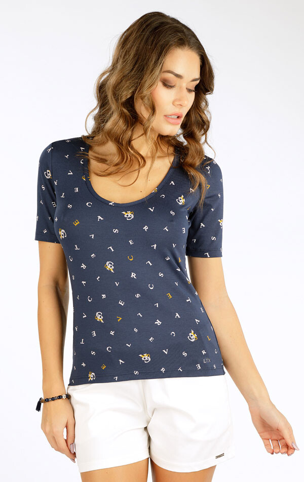 Triko dámské s krátkým rukávem 5g059 litex s