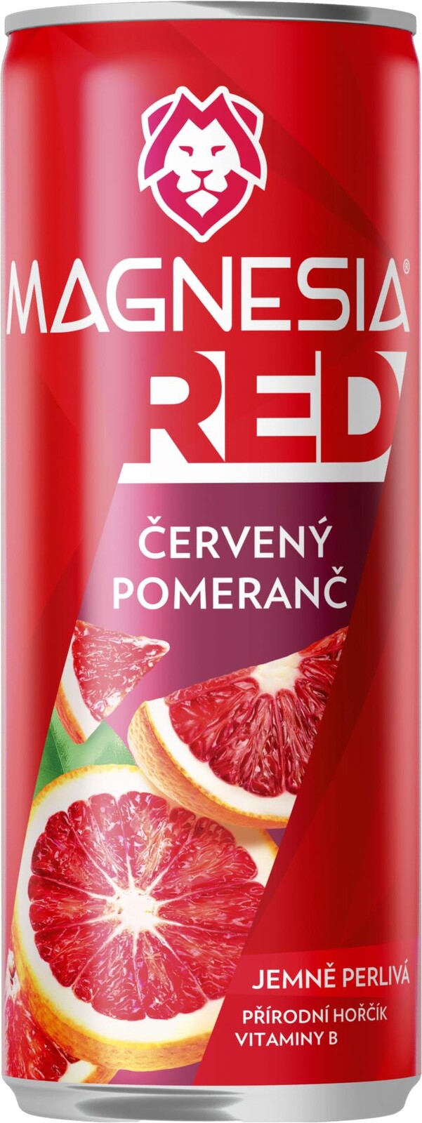 Minerální voda Magnesia Red - červený pomeranč, plech, 24x 0,33 l