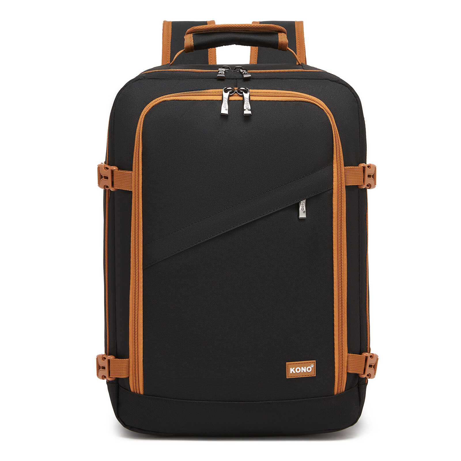 Kabinový batoh Kono 24L - černo-hnědý - 40x30x20 cm