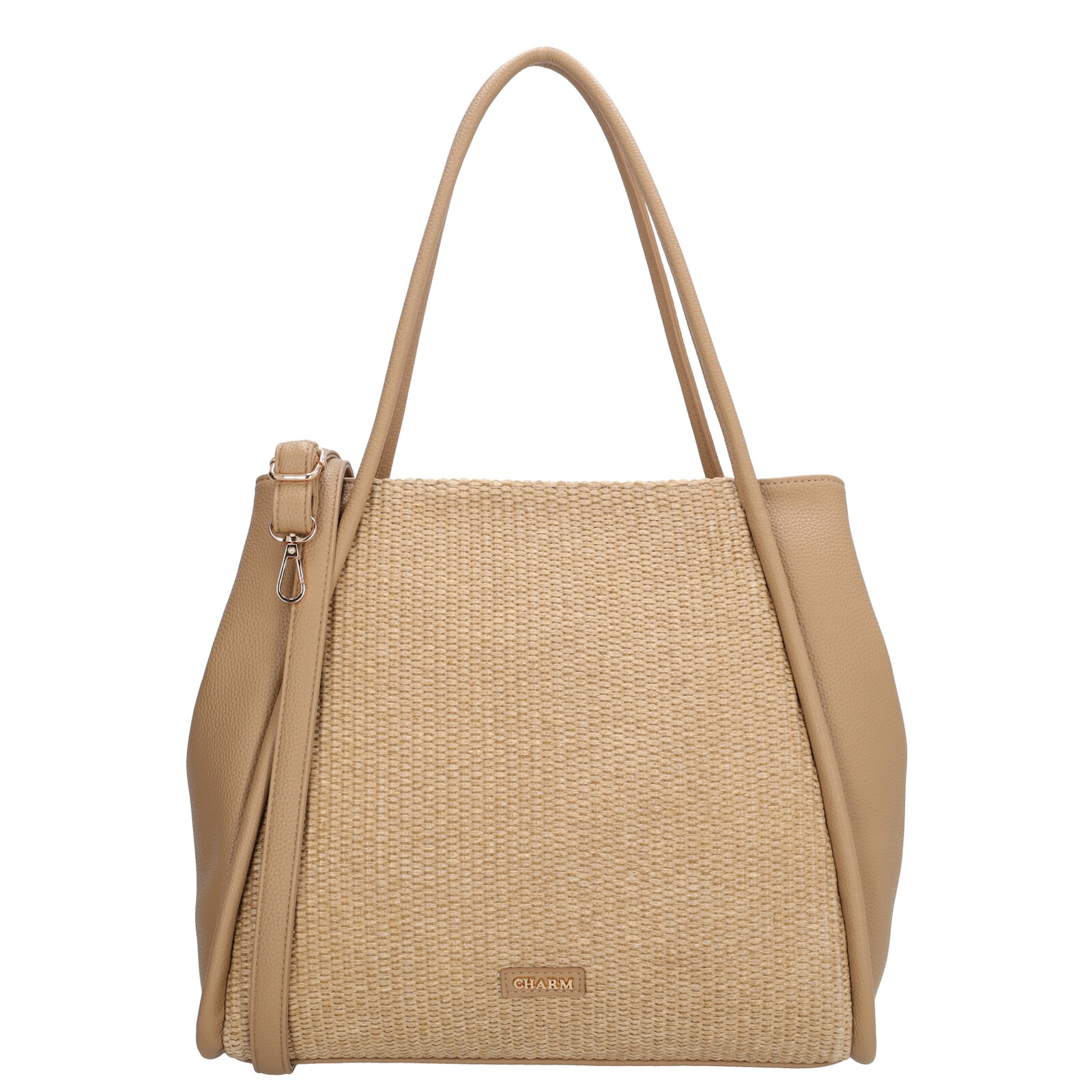 Dámská shopper kabelka Charm London Paris - Light Taupe