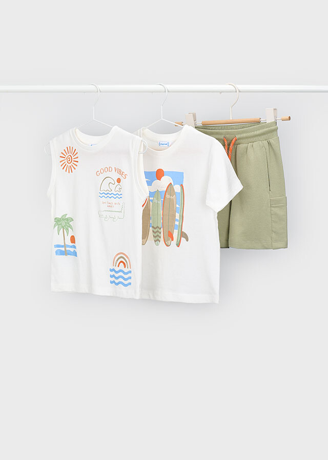 Mayoral 3ks - dětská trička + šortky 3603 - 28 Velikost: 92