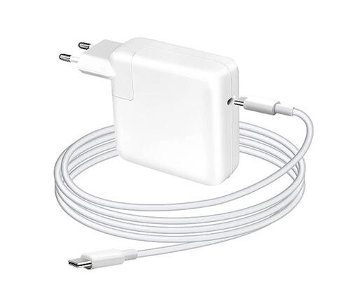 DeTech Napájecí adaptér pro notebooky USB-C 100W - EU zástrčka + kabel