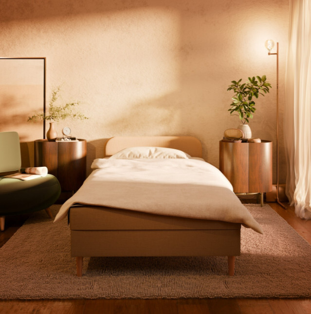 Čalouněná postel CASPE Velvet 120×200 cm tmavě modrá