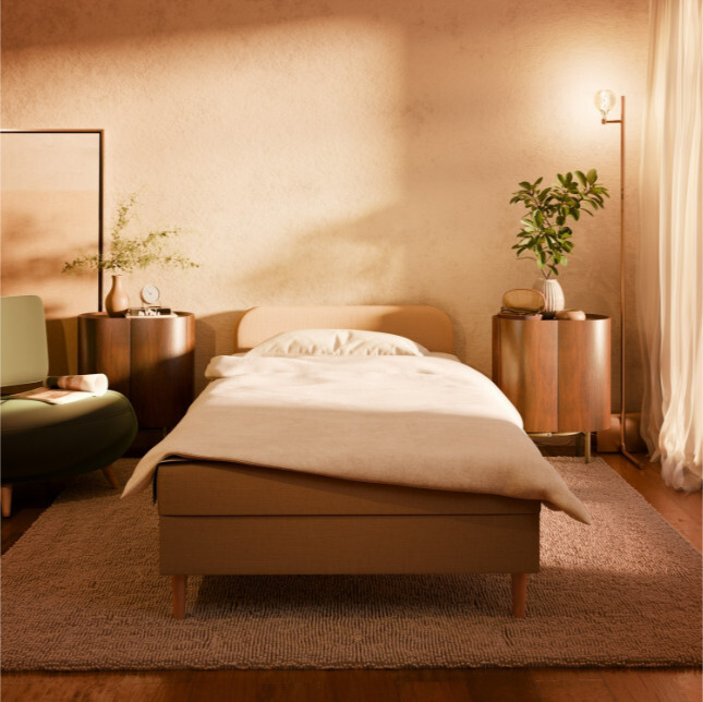 Čalouněná postel CASPE 120×200 cm šedá