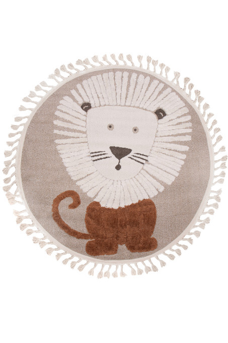 Koberec SKANDI KIDS A1095A béžový / oranžový kruh