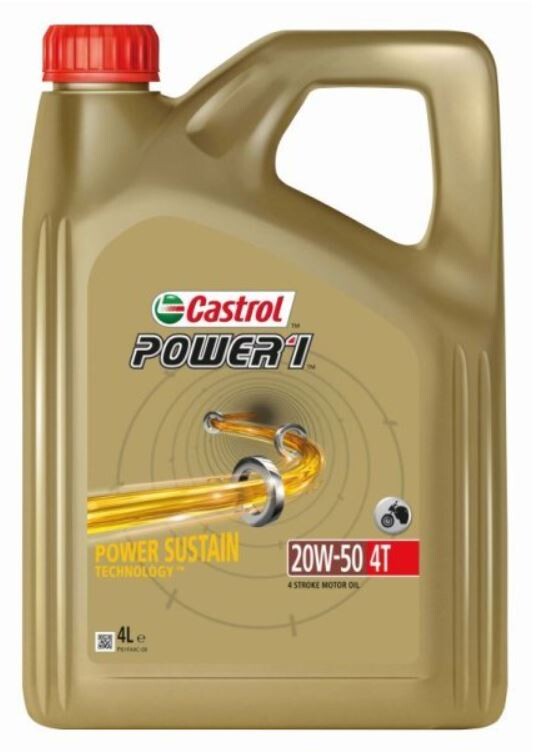 Motocyklový olej Castrol POWER1 4T 20W50 4L