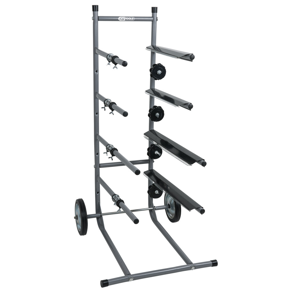 Stojan - vozík na krycí papír a fólie, 4 úrovně - KS TOOLS 140.2383