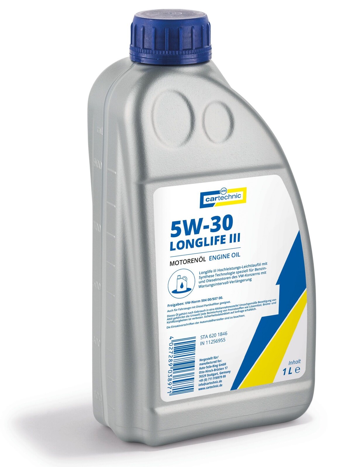 Motorový olej 5W-30 Longlife III, různé objemy - Cartechnic Objem: 1 L