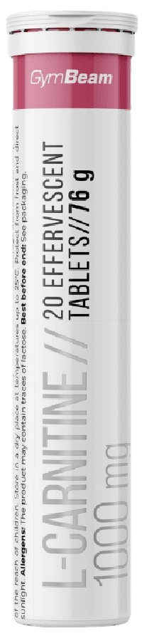 GYMBEAM L-carnitine raspberry 20×1000mg 20 ks