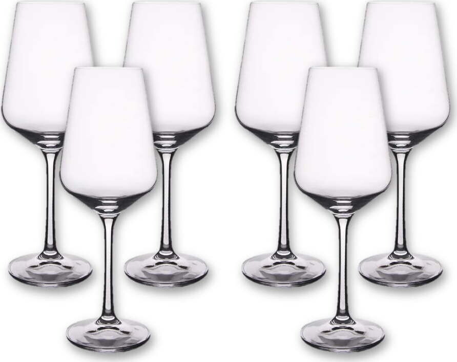 Skleničky v sadě 6 ks na víno 250 ml Sandra – Orion