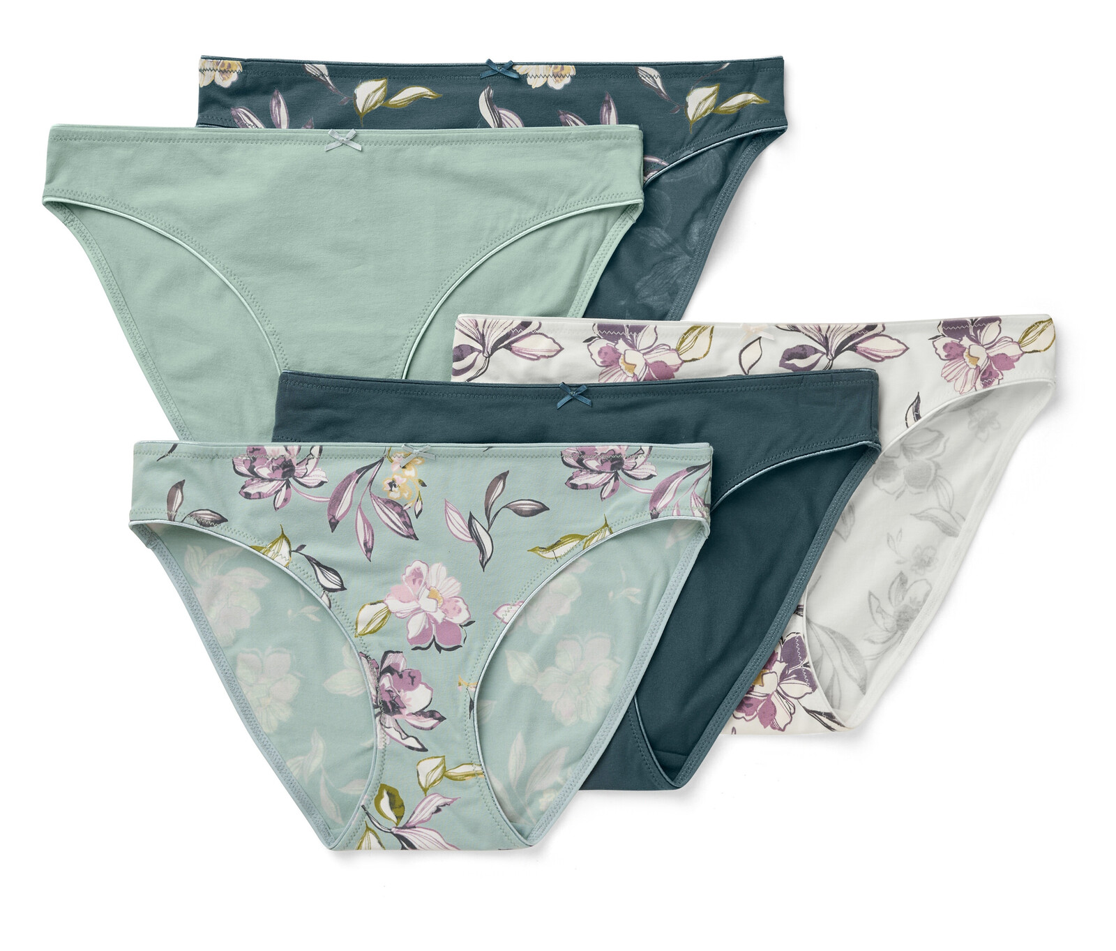 Tchibo - Kalhotky - vel. XL 48/50 - barva: bílá/květovaný