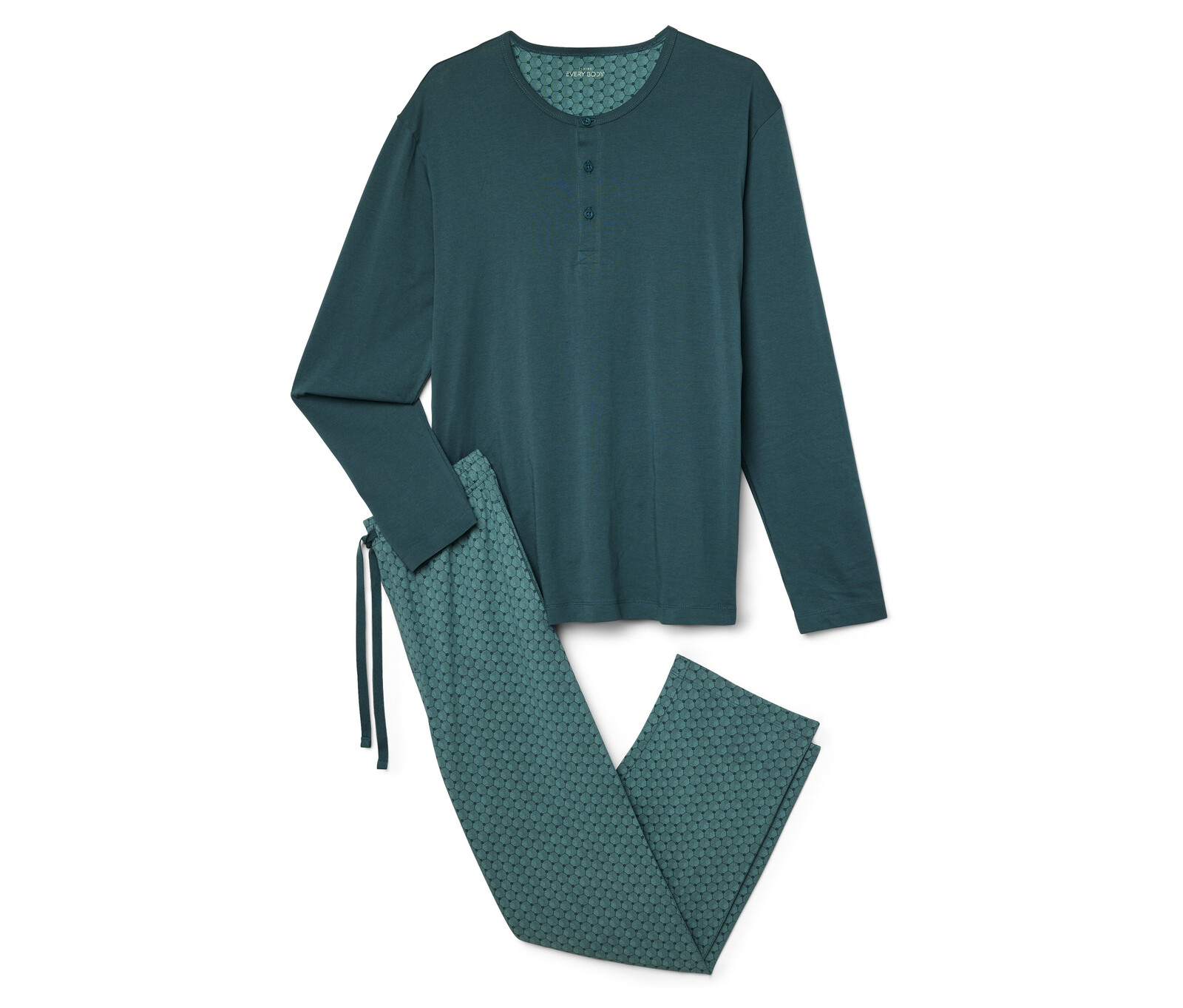 Tchibo - Pyžamová souprava - pro muže - vel. L 52/54 - barva: zelená/s potiskem