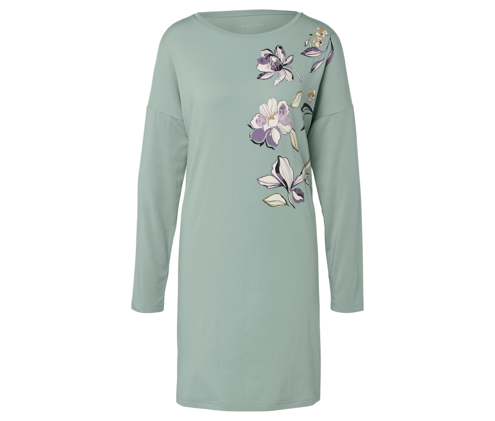 Tchibo - Noční košile - pro ženy - vel. S 36/38 - barva: zelená/květovaný