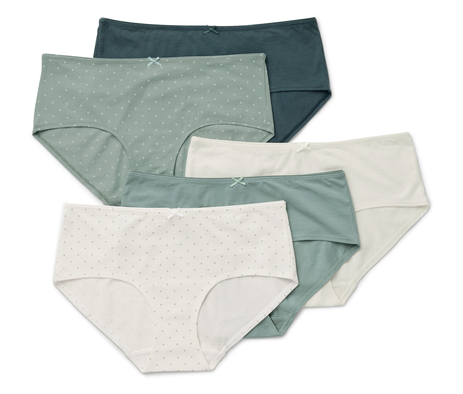 Tchibo - Kalhotky - pro ženy - vel. S 36/38 - barva: bílá/s puntíky