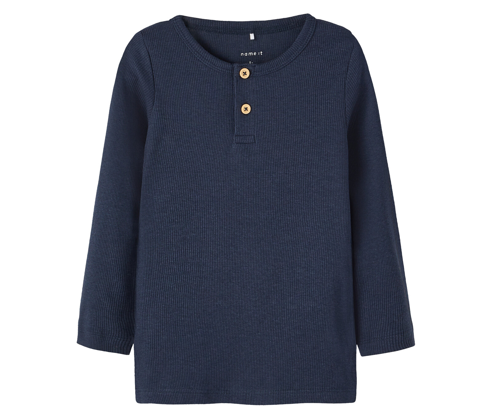 Tchibo - Dětské žebrované triko s dlouhým rukávem Name IT - pánské - vel. 116 - barva: modrá