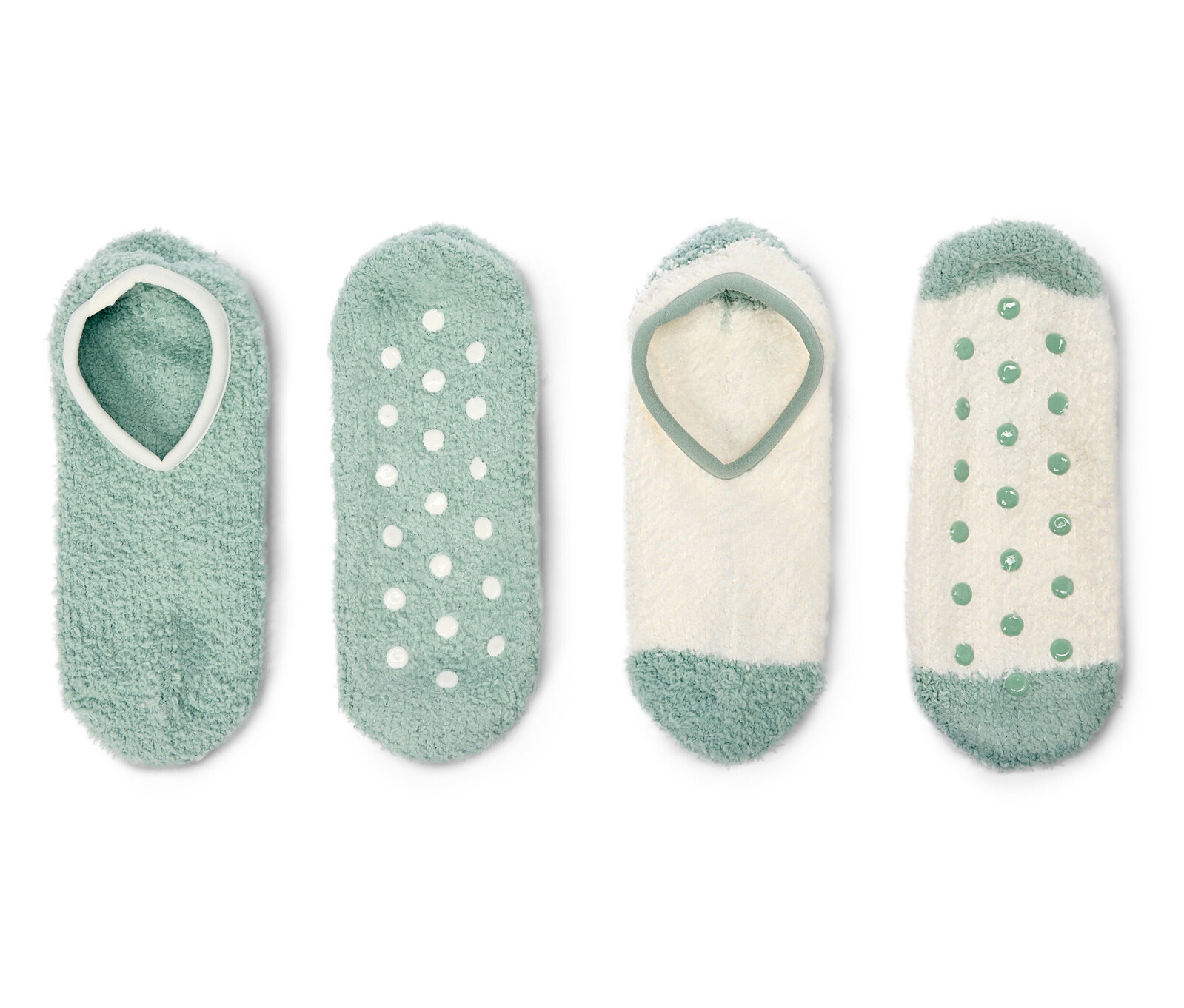 Tchibo - Ponožkové papuče - pro ženy - vel. 35-38 - barva: zelená