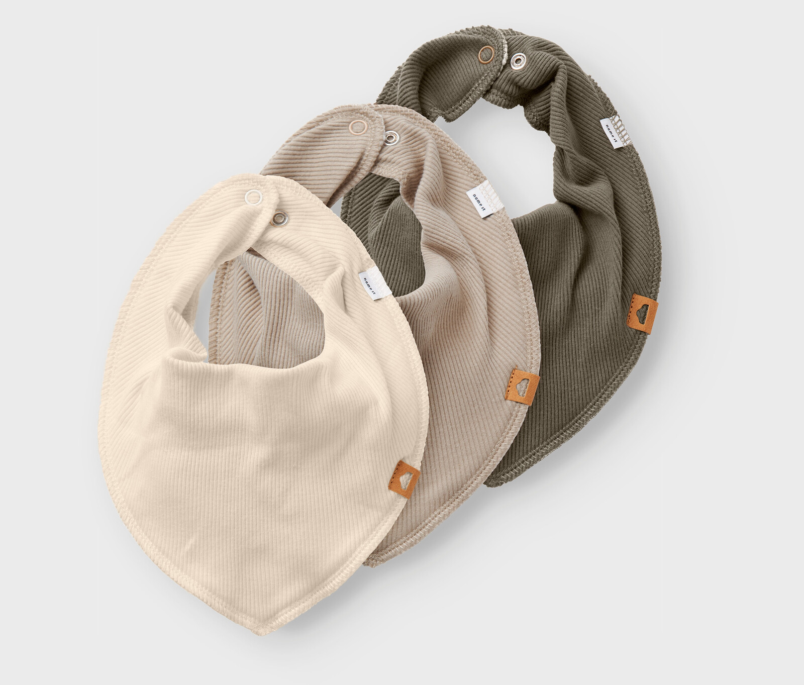 Tchibo - Fleecové šátky na krk pro miminka Name IT - barva: bílá