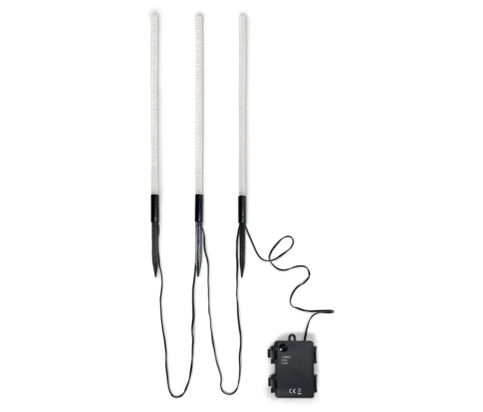 Tchibo - Venkovní zápichy s LED - barva: černá