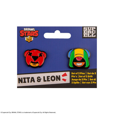 Brawl Stars set pinů (Nita & Leon)